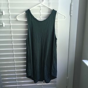 Women’s green tank top